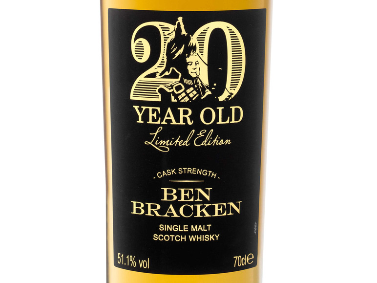 Gehe zu Vollbildansicht: Ben Bracken Single Malt Scotch Whisky Limited Edition Cask Strength 20 Jahre mit Geschenkbox 51.1% Vol - Bild 3