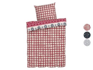 LIVARNO home Mikrofaser-Feinbiber-Wendebettwäsche, 135 x 200 cm