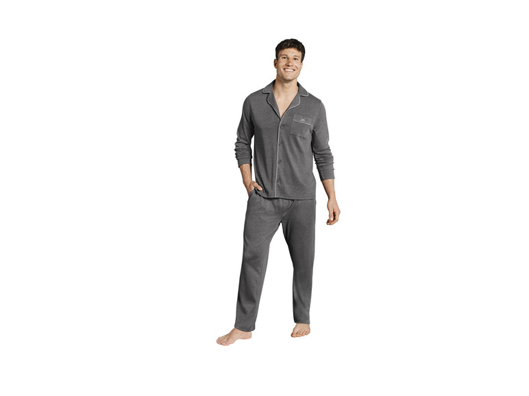 Gehe zu Vollbildansicht: SANSIBAR Herren Pyjama mit Reverskragen - Bild 9