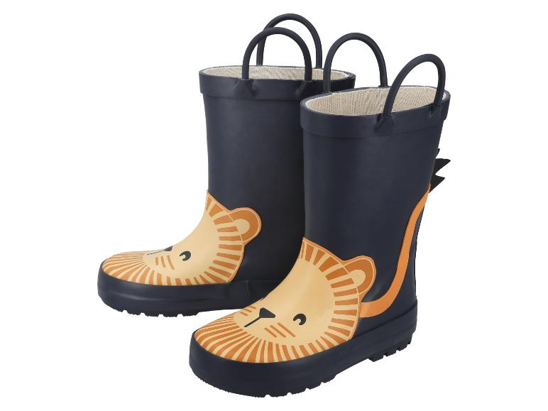 Kinder-Gummistiefel mit Löwenmotiv