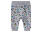 Graue Babyhose mit Winnie Puuh-Muster.