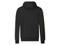 Ein schwarzer Hoodie mit Kapuze.