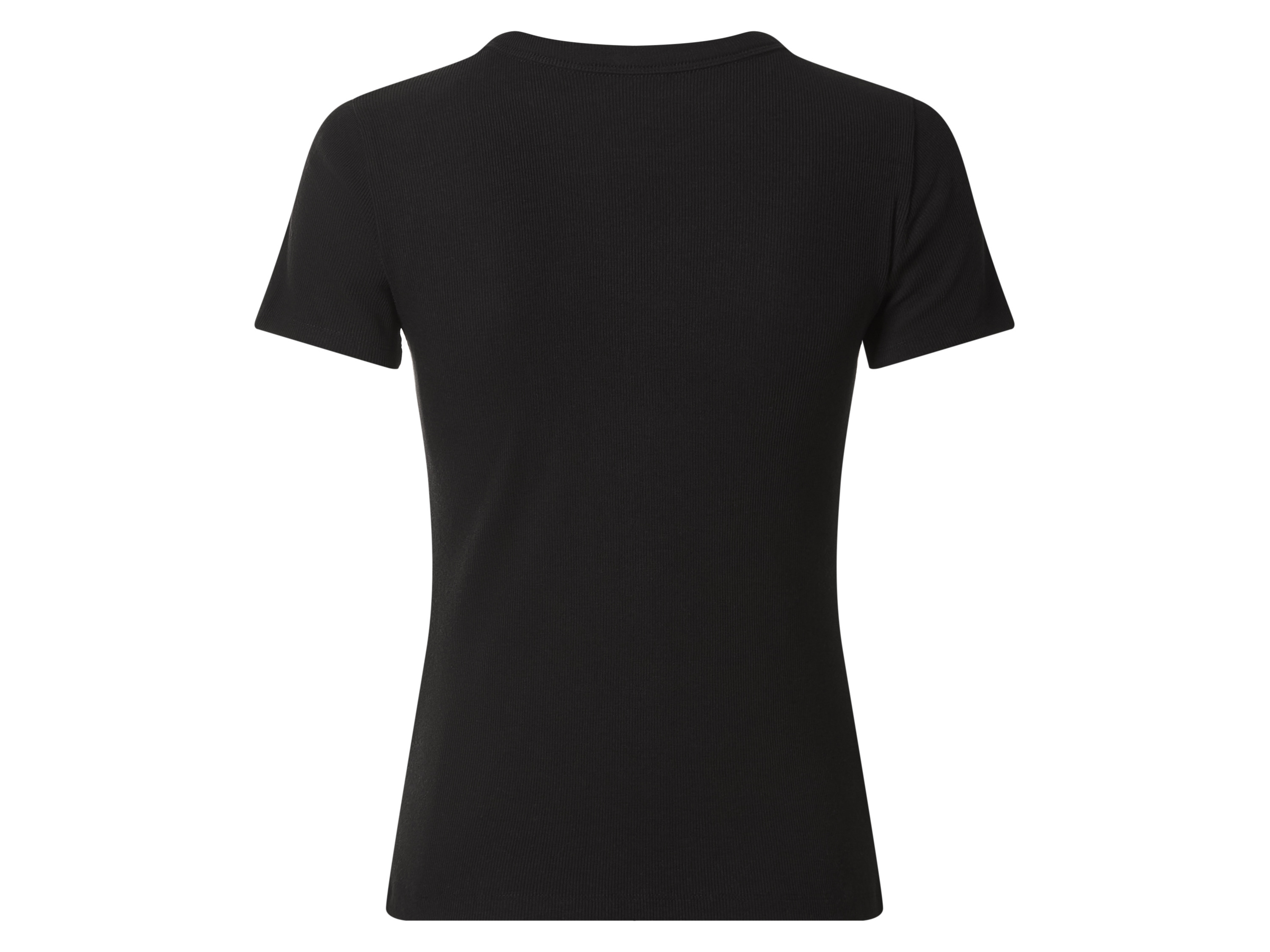 Thumbnail - esmara® Damen T-Shirt Rippe (Schwarz, M(40/42))