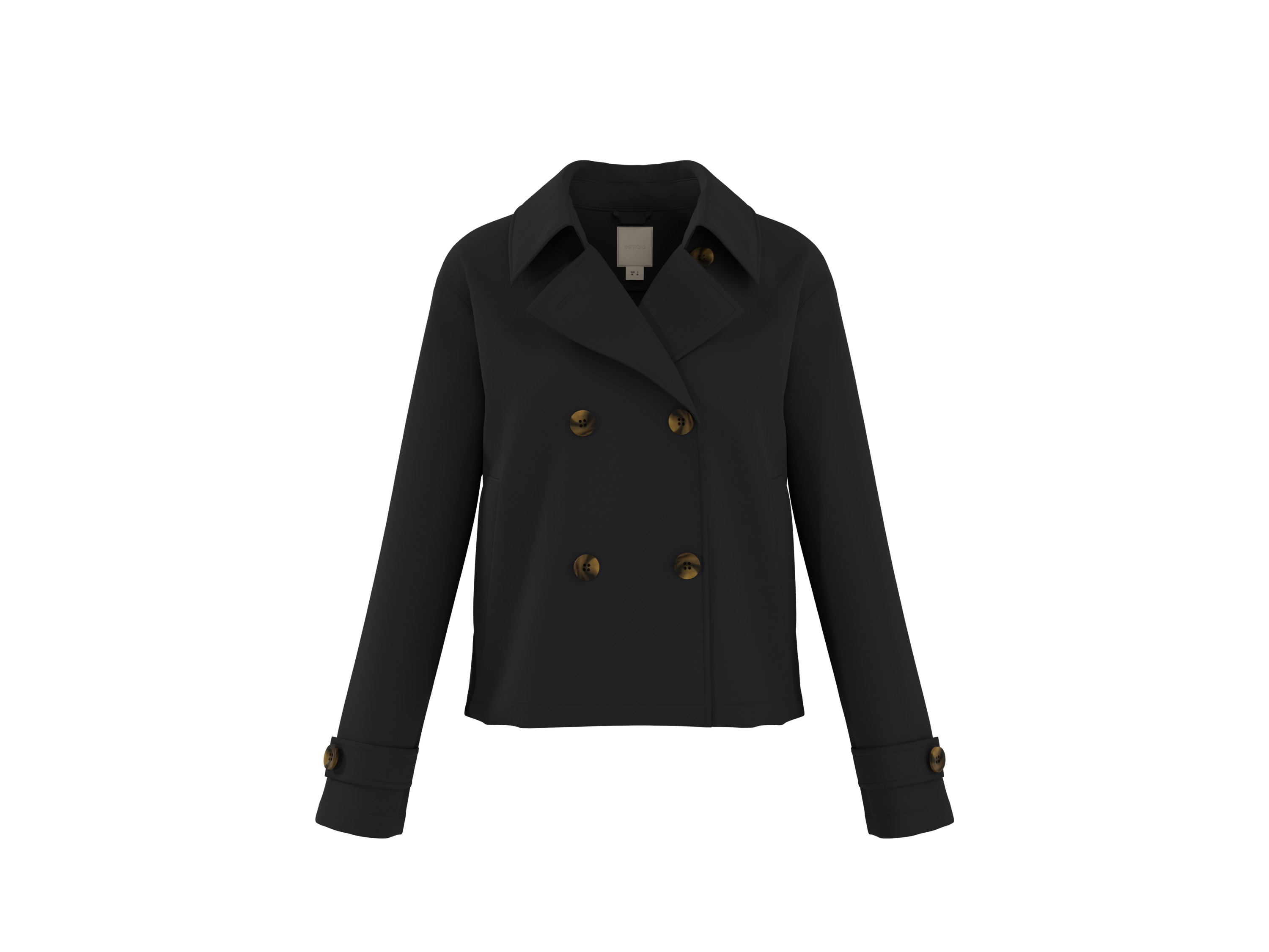 ESMARA® Damen Trenchjacke (Schwarz, 42)""