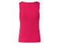 Geripptes Damen-Tanktop in Fuchsia, Rückansicht.
