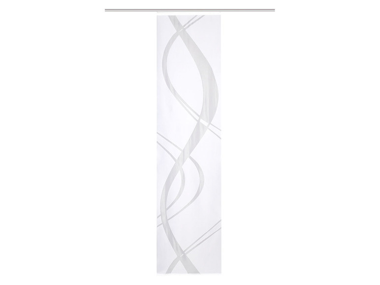 Gehe zu Vollbildansicht: Home Wohnideen Schiebevorhang »TIBASO« aus weißer Jacquard Wirkware, blickdicht - Bild 1