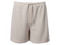Beige Shorts mit Kordelzug
