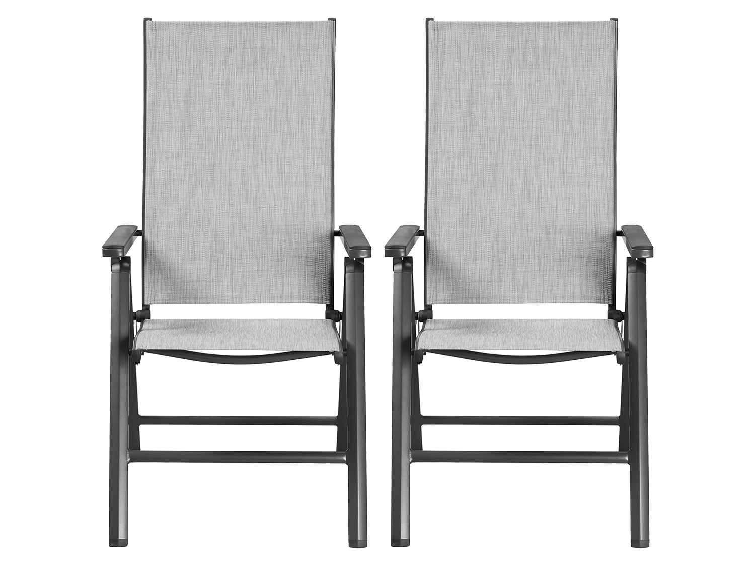 LIVARNO® Alu-Klappsessel »Houston« hellgrau-meliert, 2 Stück 4