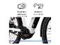 E-Bike mit Mittelmotor für harmonische Unterstützung, perfekt für alle Strecken.