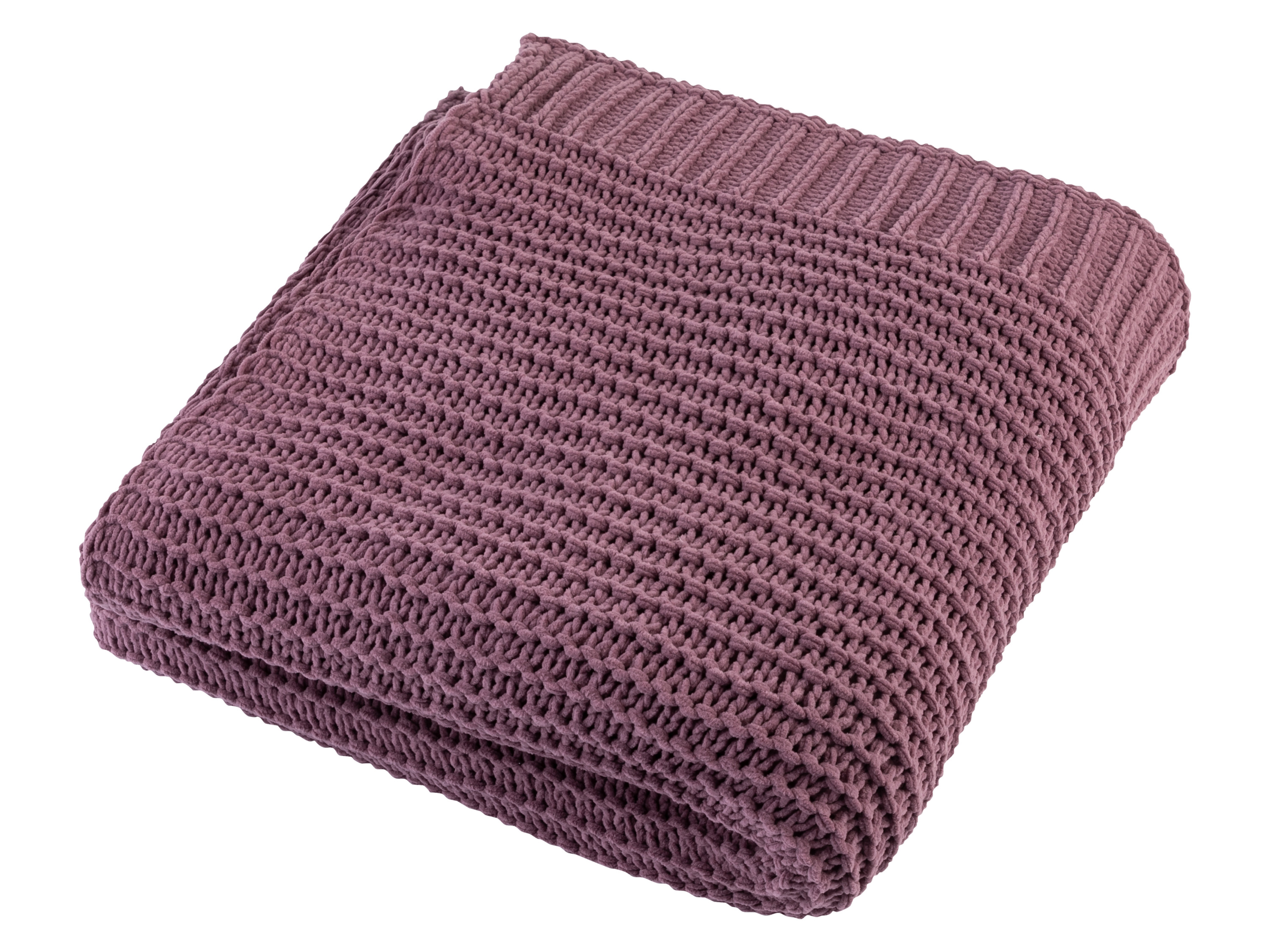LIVARNO home Kuscheldecke Chenille, 125 x 140 cm (Violett) | 04335815028663