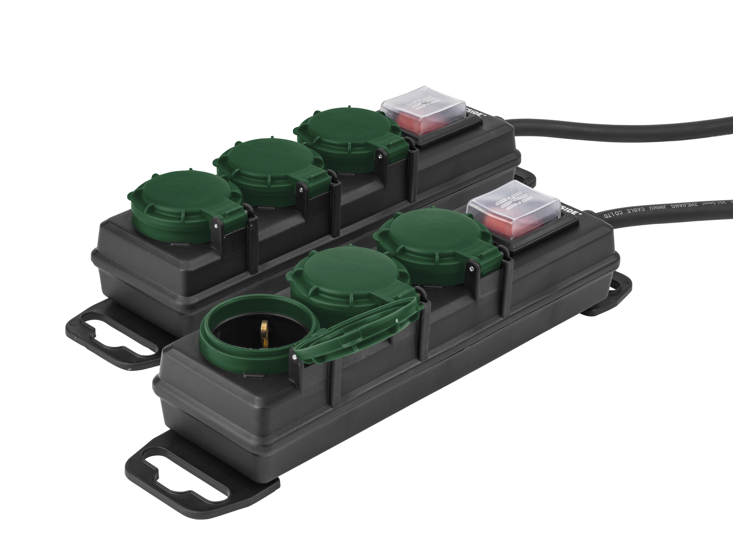 Thumbnail - PARKSIDE® Steckdosenleiste, mit Berührungsschutz (3-fach 2er-Set)""