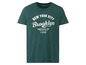 Ein dunkelgrünes T-Shirt mit dem Aufdruck 'New York City Brooklyn'