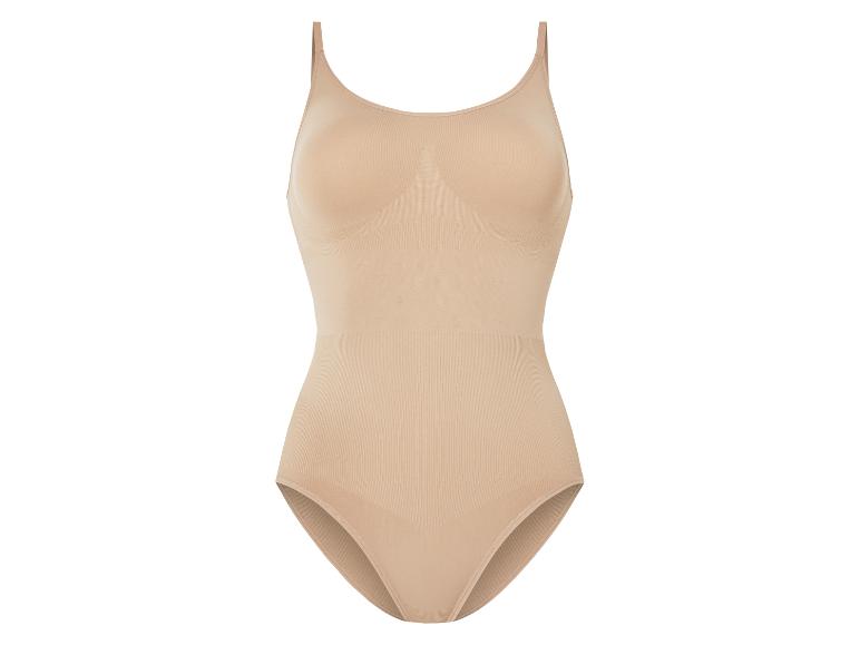 Beige nahtloser Body, formende Wäsche.