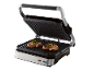 Elektrischer Kontaktgrill mit zwei Steaks darin