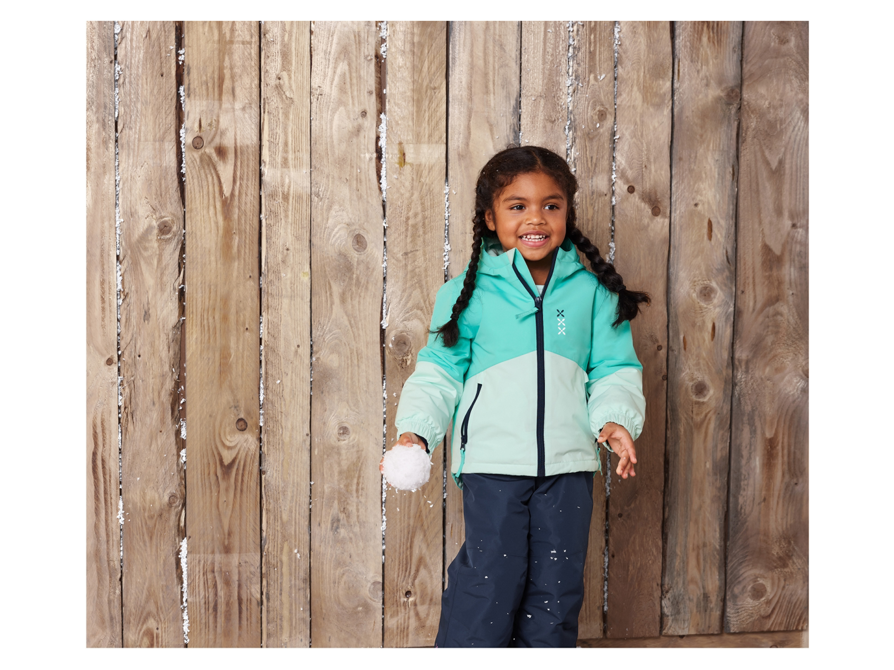 LUPILU® Baby/Kleinkinder Mädchen/Jungen Schneejacke (Mintgrün, 98/104) – Bild 2 von 4