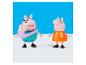 Peppa Wutz Figuren: Papa Wutz mit Baby Alexander und Peppa Wutz