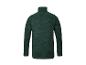 Grüne Herren-Fleecejacke mit Stehkragen, Rückansicht