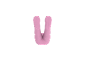 Weiche rosa Babysocken, U-förmig angeordnet.