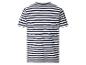 Schwarz-weiß gestreiftes Kurzarm-T-Shirt, Rückansicht