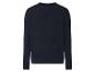Herren-Strickpullover in Marineblau mit dezentem Strukturmuster