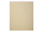 Beige Plissees für ein Fenster.