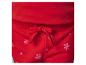 Rote Jogginghose mit Schneeflockenmuster und Kordelzug