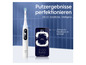 Eine Oral-B iO elektrische Zahnbürste mit App für Echtzeit-Feedback.