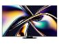 Flachbildfernseher mit einem abstrakten, farbenfrohen Bild.