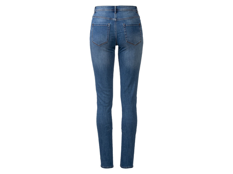 Blaue Skinny Jeans für Damen.