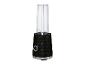 Schwarzer Personalmixer mit transparentem Becher und Drehregler.