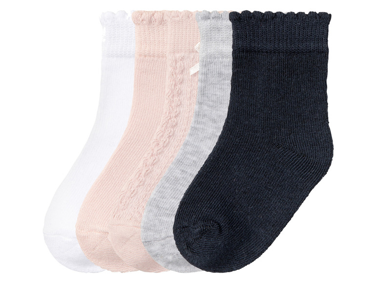 Gehe zu Vollbildansicht: lupilu® Baby Socken, 5 Paar, mit Bio-Baumwolle - Bild 2