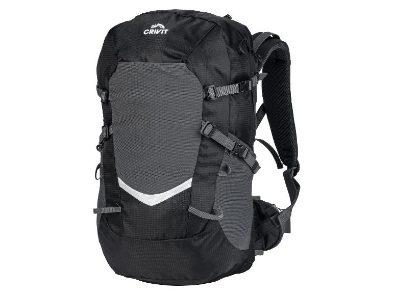Crivit Wanderrucksack in Schwarz und Grau.