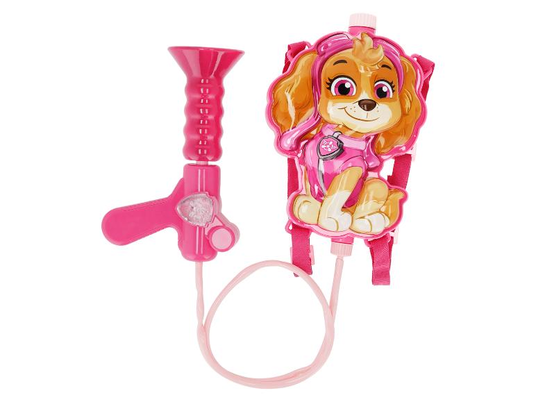 Pinke Wasserpistole mit Paw Patrol Skye Rucksack