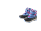 Kinder-Winterstiefel mit blauem und rosa Muster