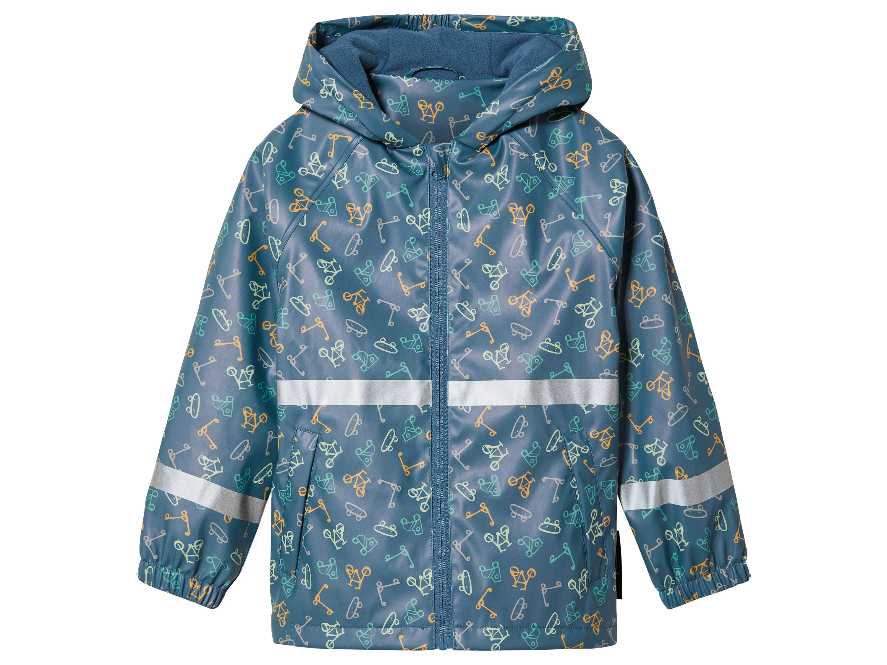 lupilu® Baby/Kleinkinder Jungen Jacke Matsch- und Buddel (Hellblau, 86/92)““ | mit Namensschild und Aufhänger Funktion: wind- und wasserdicht durch verklebte Nähte Kapuze: ja Material: Obermaterial: Polyester recycelt, mit Polyurethan beschichtet