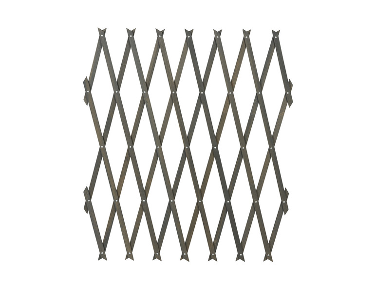 Ein Holzfaltgitter aus breiten Latten