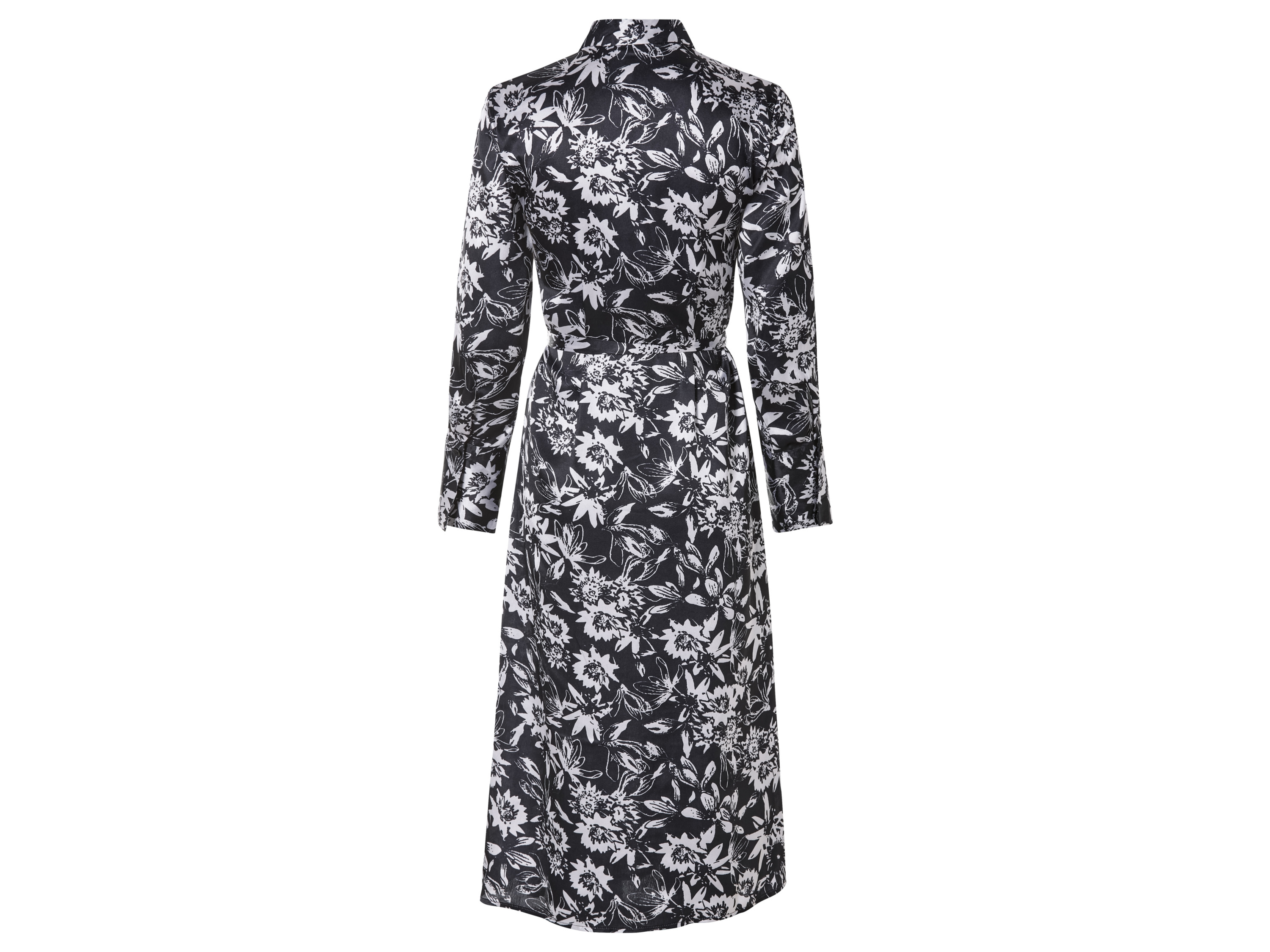 Thumbnail - esmara® Damen Kleid Midi (Schwarz/weiß, 36)