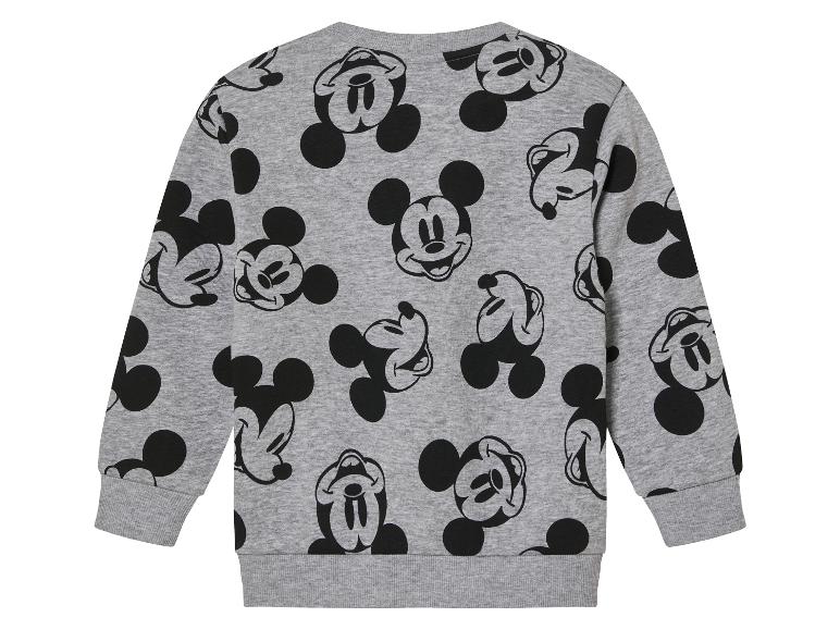 Ein graues Sweatshirt mit Mickey Mouse-Print.