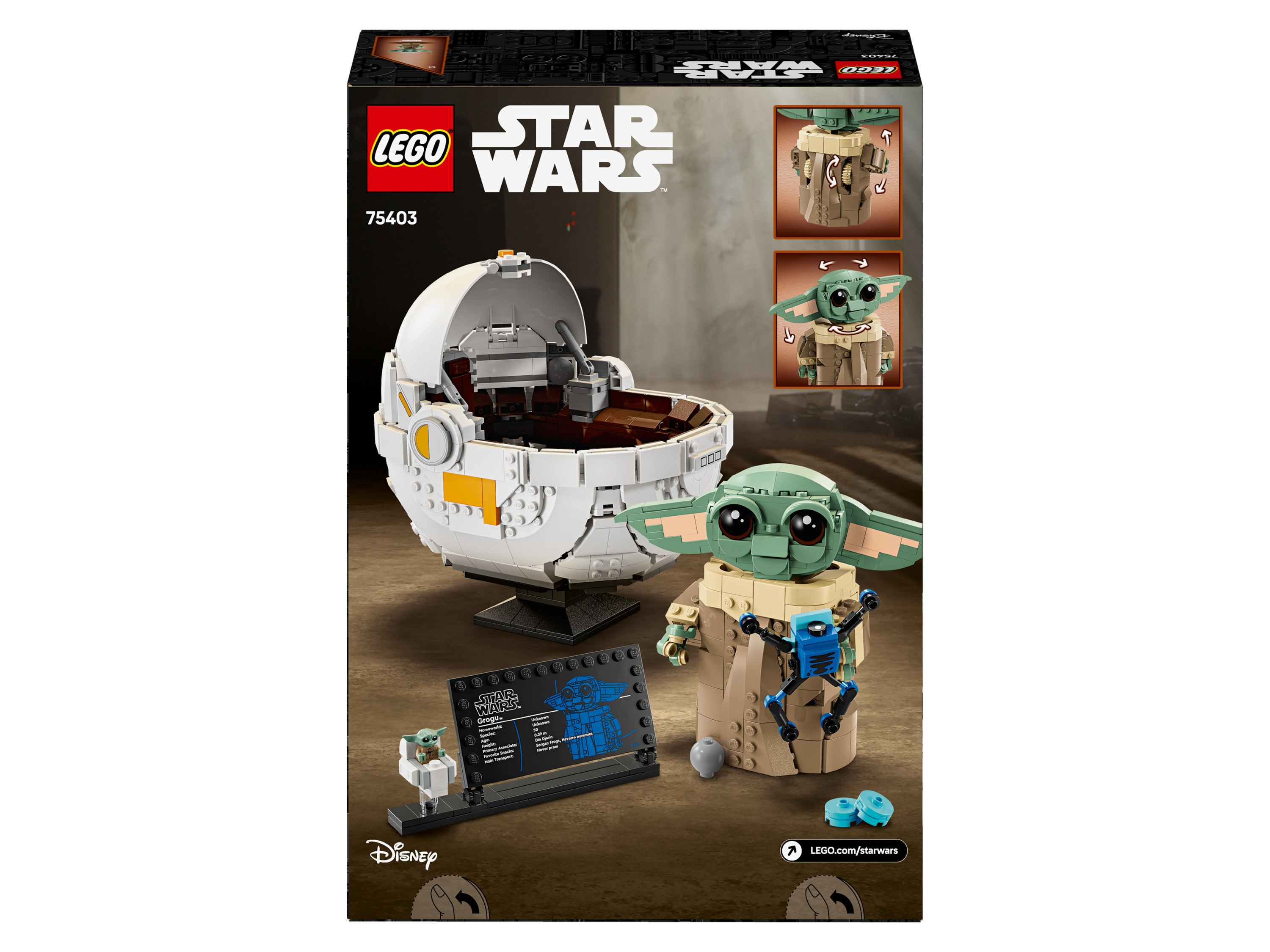 Lego Star Wars 75403 Grogu mit Schwebe-Gleiter 2