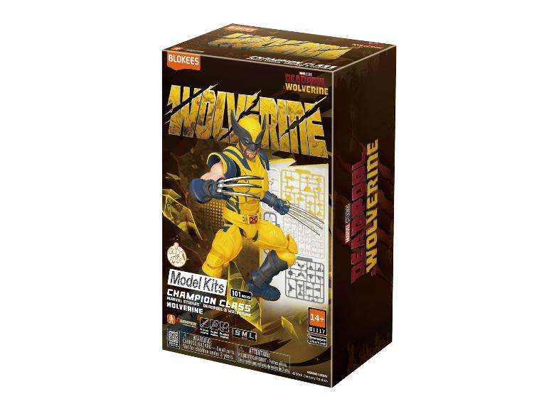 Modellbausatz-Box mit Wolverine aus dem Film Deadpool & Wolverine.