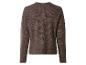 Brauner Strickpullover mit langen Ärmeln, Rückansicht
