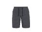 Dunkelgraue Shorts mit Kordelzug in der Taille.