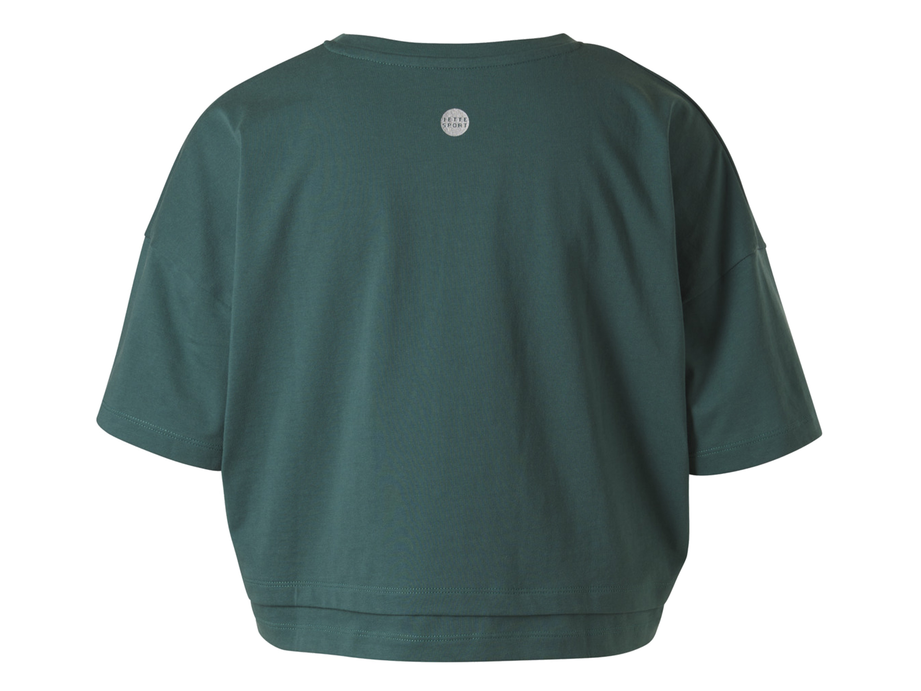 Thumbnail - CRIVIT Damen Funktionsshirt kurzarm cropped (Petrol, M(40/42))