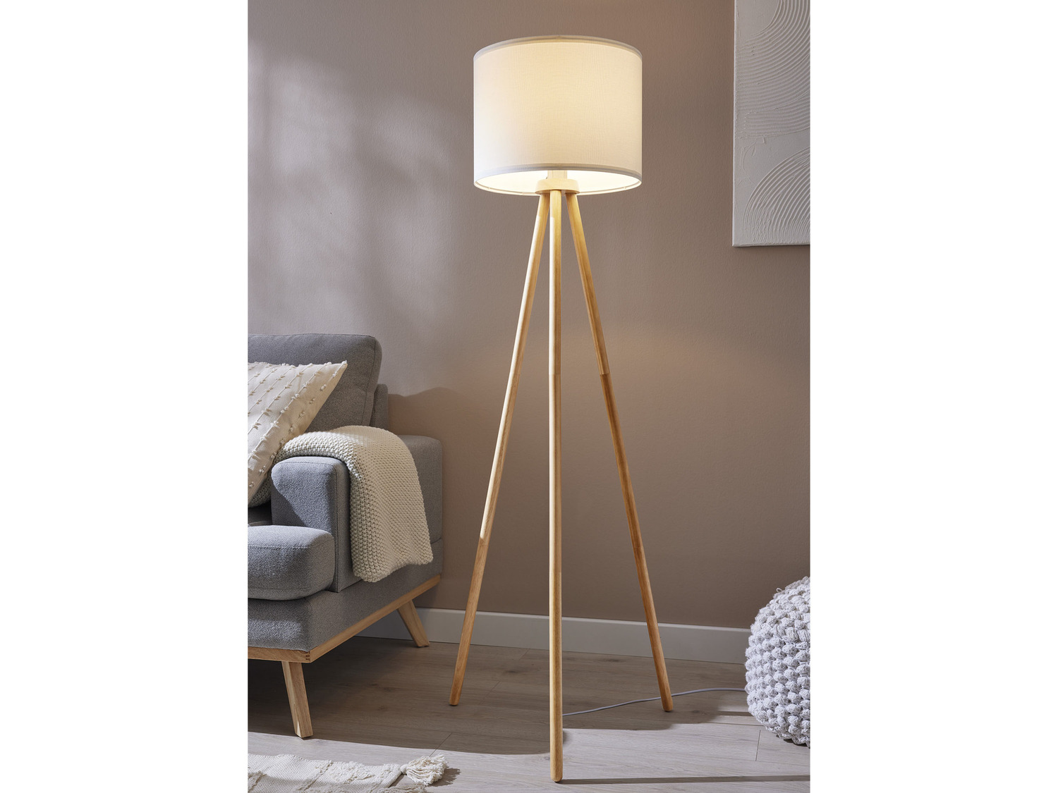 LIVARNO home LED-Stehleuchte, Fußschalter, 8,8 W | LIDL