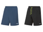 Zwei kurze Sport-Shorts, eine dunkelblaue und eine schwarze.