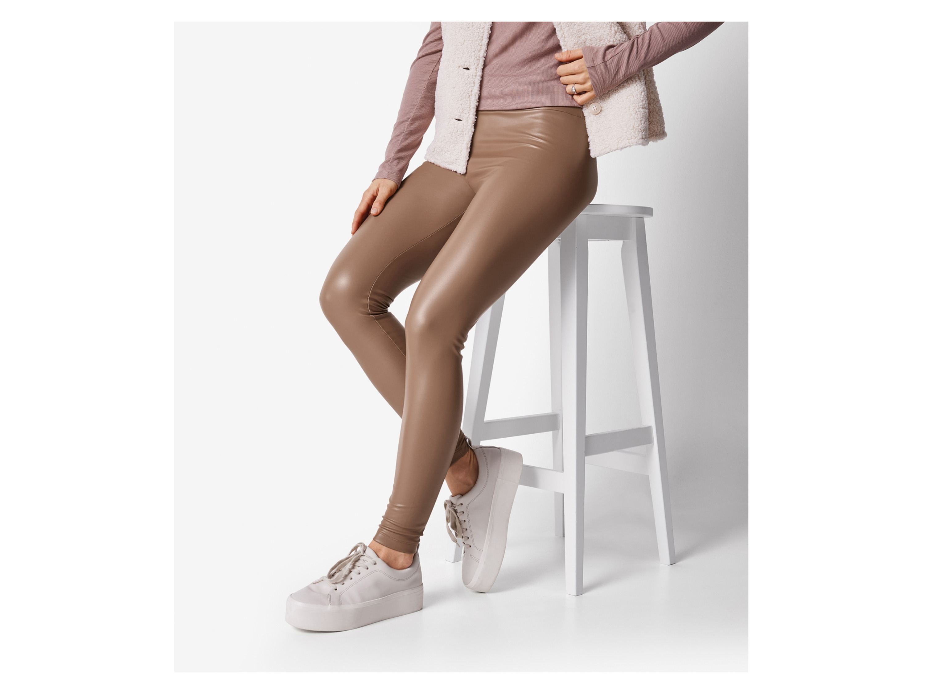 ESMARA® Damen Leggings (Braun, 42) – Bild 2 von 3