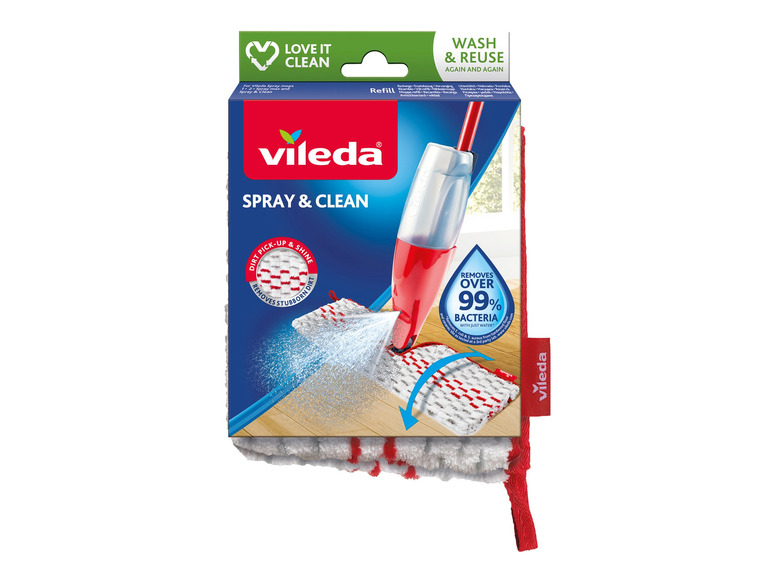 2 »Spray mit Ersatzbezug Seiten Vileda nutzbaren and Clean«,