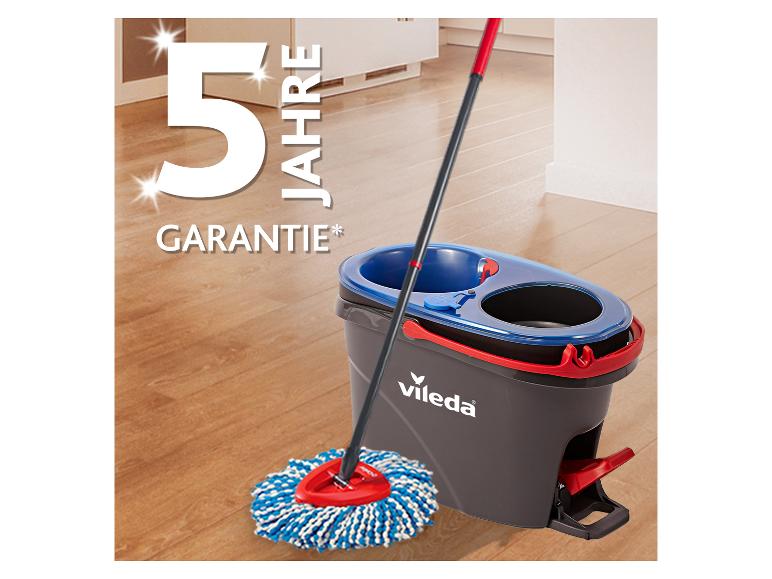 Wischmopp- und Eimer-Set mit Fußpedal, mit 5 Jahren Garantie.