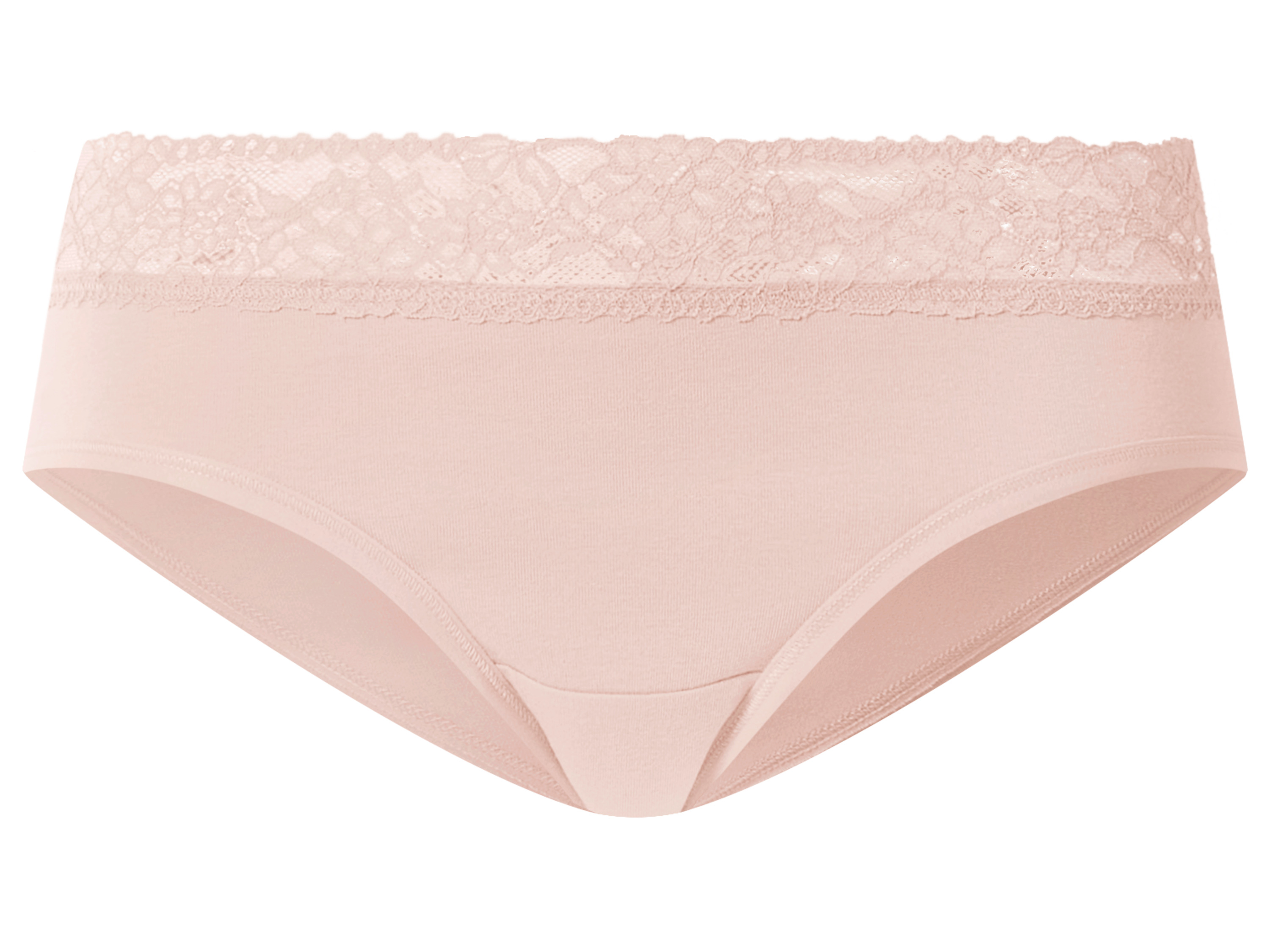 Thumbnail - esmara® Damen Hipster mit Spitze 5 Stück (dunkelpink/hellpink/weiß, XS(32/34))