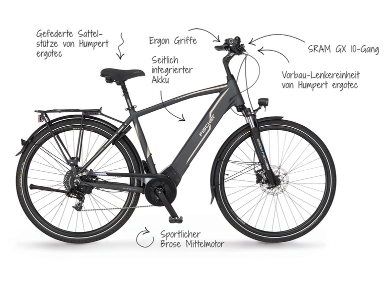 Gehe zu Vollbildansicht: FISCHER E-Bike Trekking VIATOR 5.0i 504, 28 Zoll, Modell 2022 - Bild 88